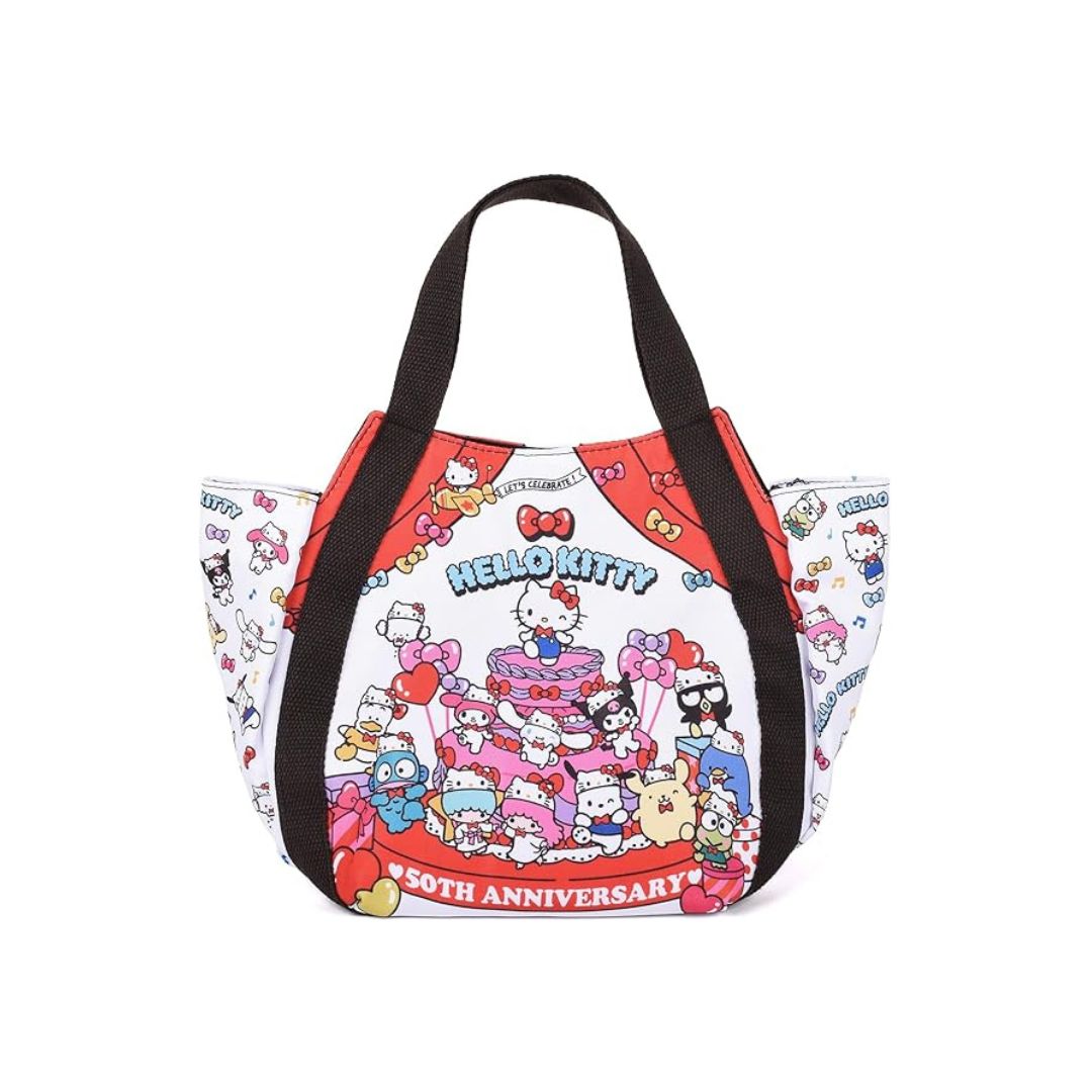 [PRE-ORDER] กระเป๋า คิตตี้ ครบรอบ 50 ปี กระเป๋าผ้า Hello Kitty & Friends Mini Tote Bag Sanrio Japan