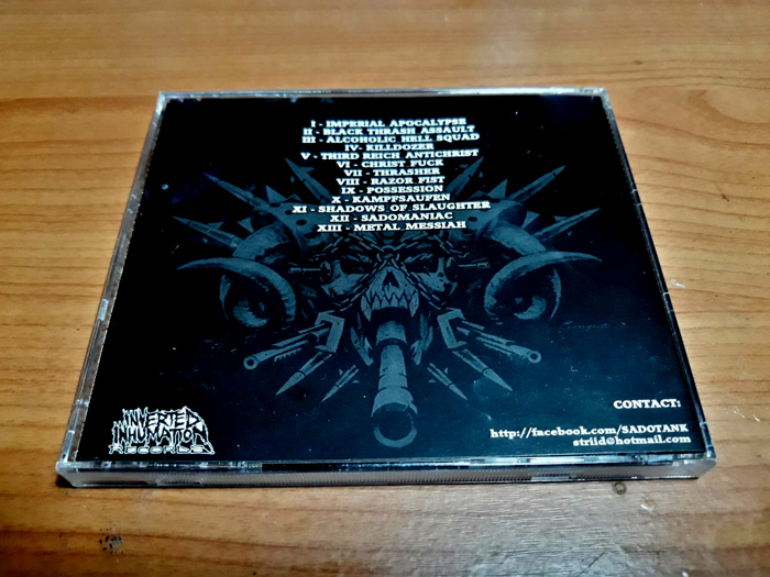 SADOTANK'Black Thrash Assault' CD.