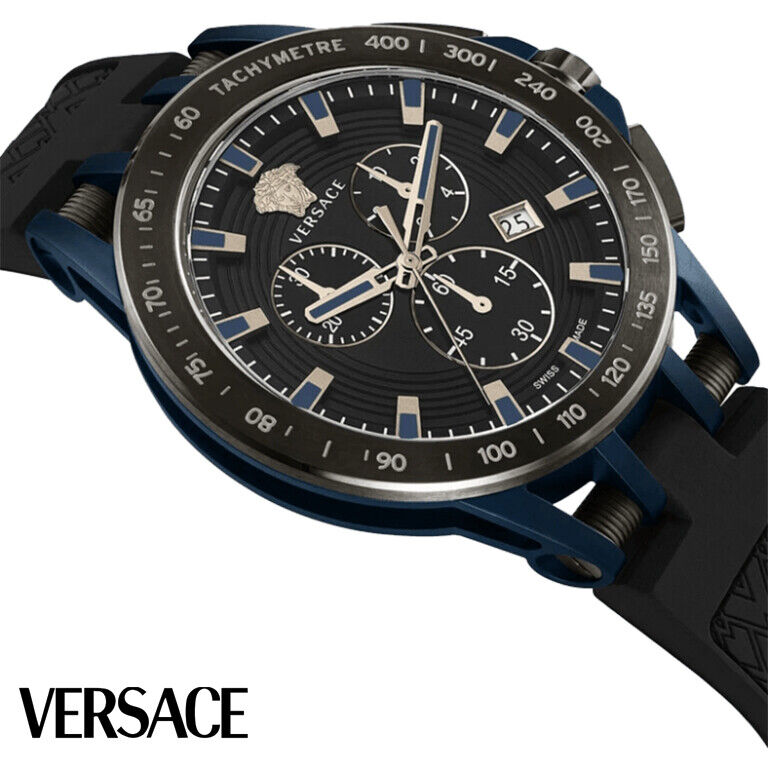 Versace VE3E00221 นาฬิกาผู้ชาย Sport Tech Chrono Quartz Men's Watch
