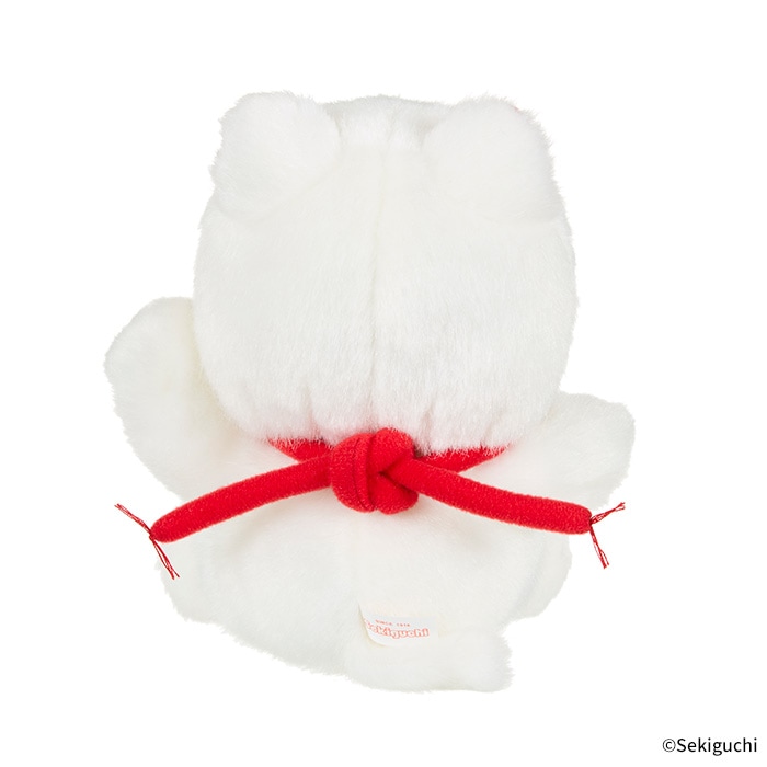 [PRE-ORDER] ตุ๊กตา ม่อนชิชิ แมวกวัก สีขาว Size S Monchhichi Maneki Neko White Lucky Cat นำเข้าจากญี่ปุ่น 招き猫モンチッチ Sサイズ ホワイト