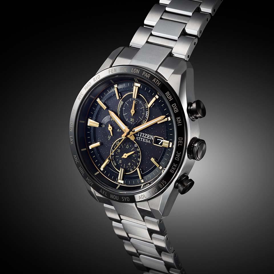 Citizen AT8184-57E นาฬิกาผู้ชาย Attesa Eco Drive Radio HINODE COLLECTION Limited Men's Watch