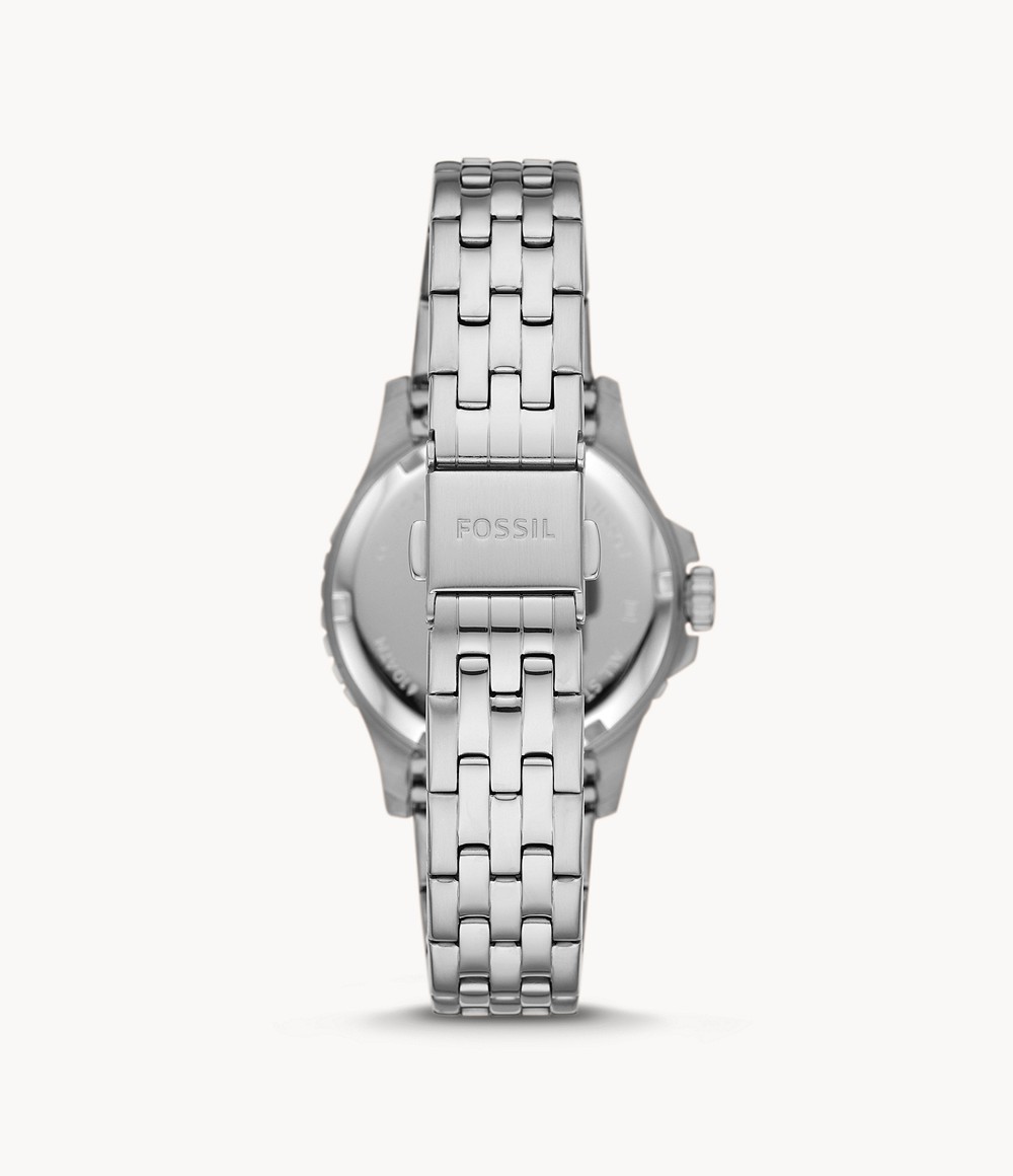 Fossil ES4744 นาฬิกาผู้หญิง FB-01 Three-Hand Date Stainless Steel Quartz Women's Watch