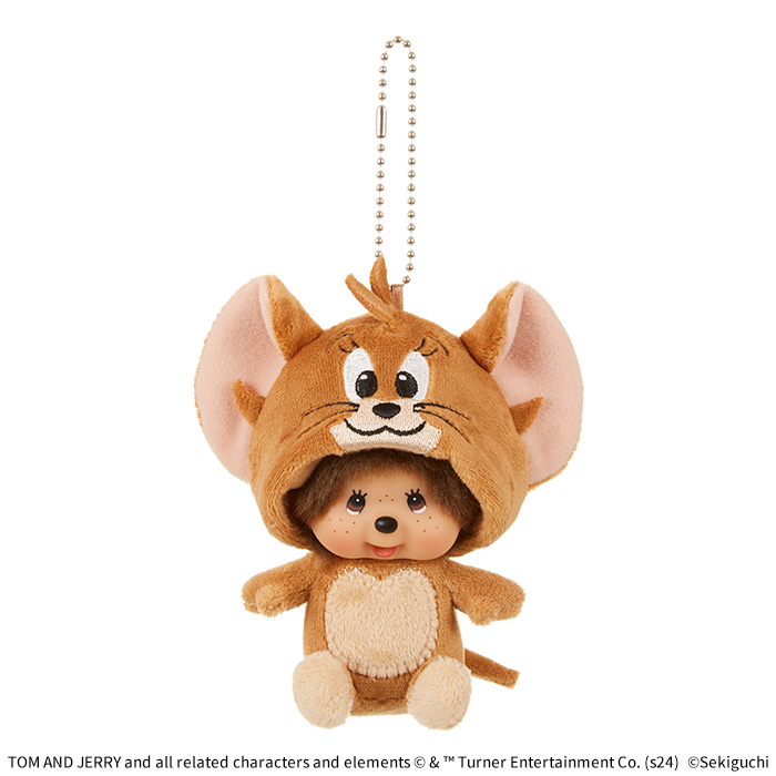 [PRE-ORDER] เซ็ท 2 ตัว พวงกุญแจ ตุ๊กตา ม่อนชิชิ ทอม แอนด์ เจอร์รี่ Monchhichi Tom and Jerry Size SS นำเข้าจากญี่ปุ่น Tom & Jerryトムとジェリー×モンチッチ SSキーチェーン