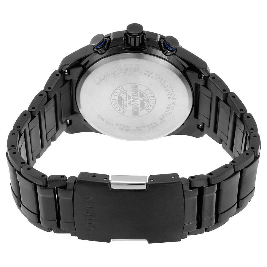 Citizen AT4007-54E นาฬิกาข้อมือผู้ชาย Eco-Drive Radio Controlled AT Chronograph Black Men's Watch