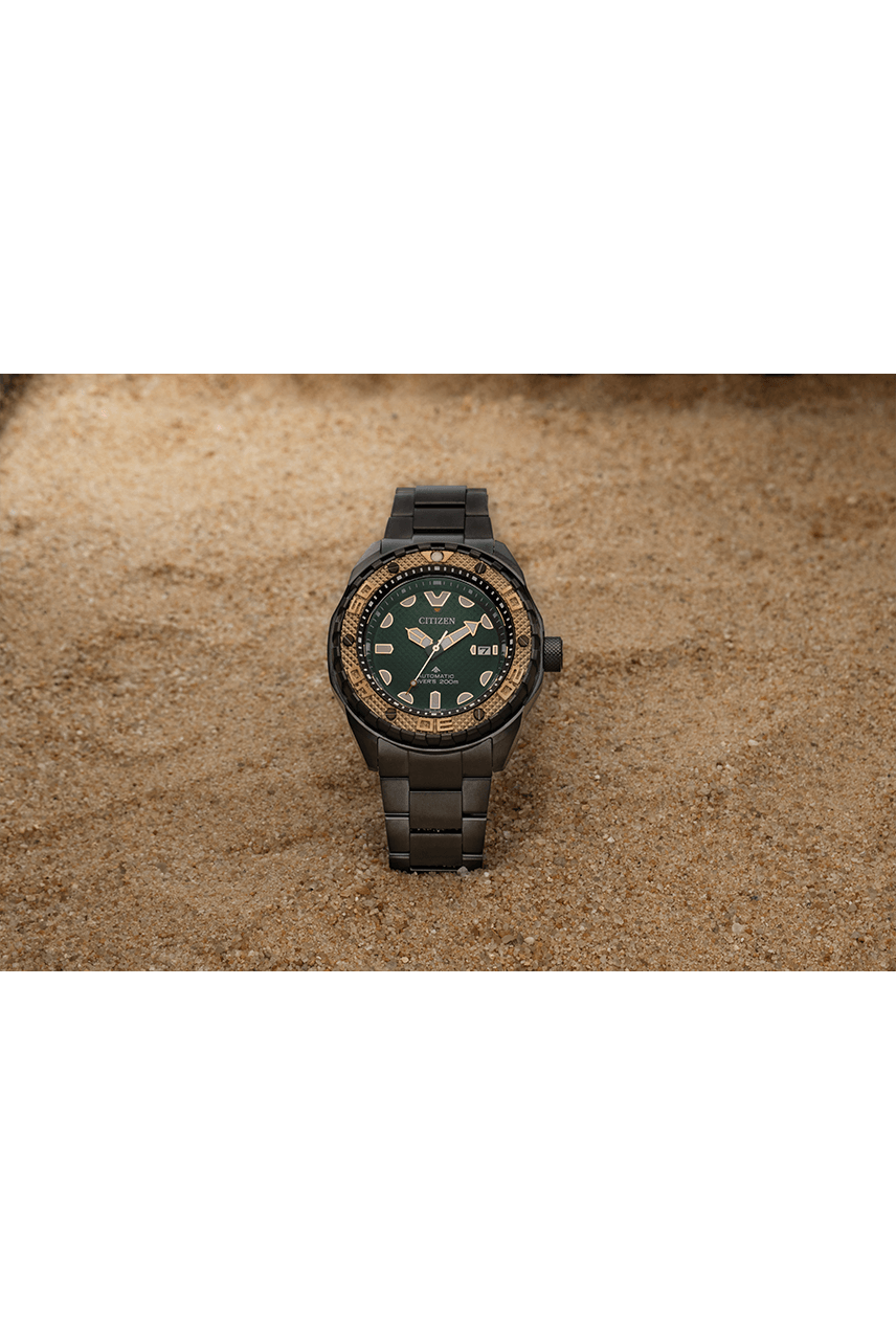 Citizen NB6008-82X นาฬิกาผู้ชาย Automatic Promaster Titanium Green Anaconda Limited 500pcs. Men's Watch