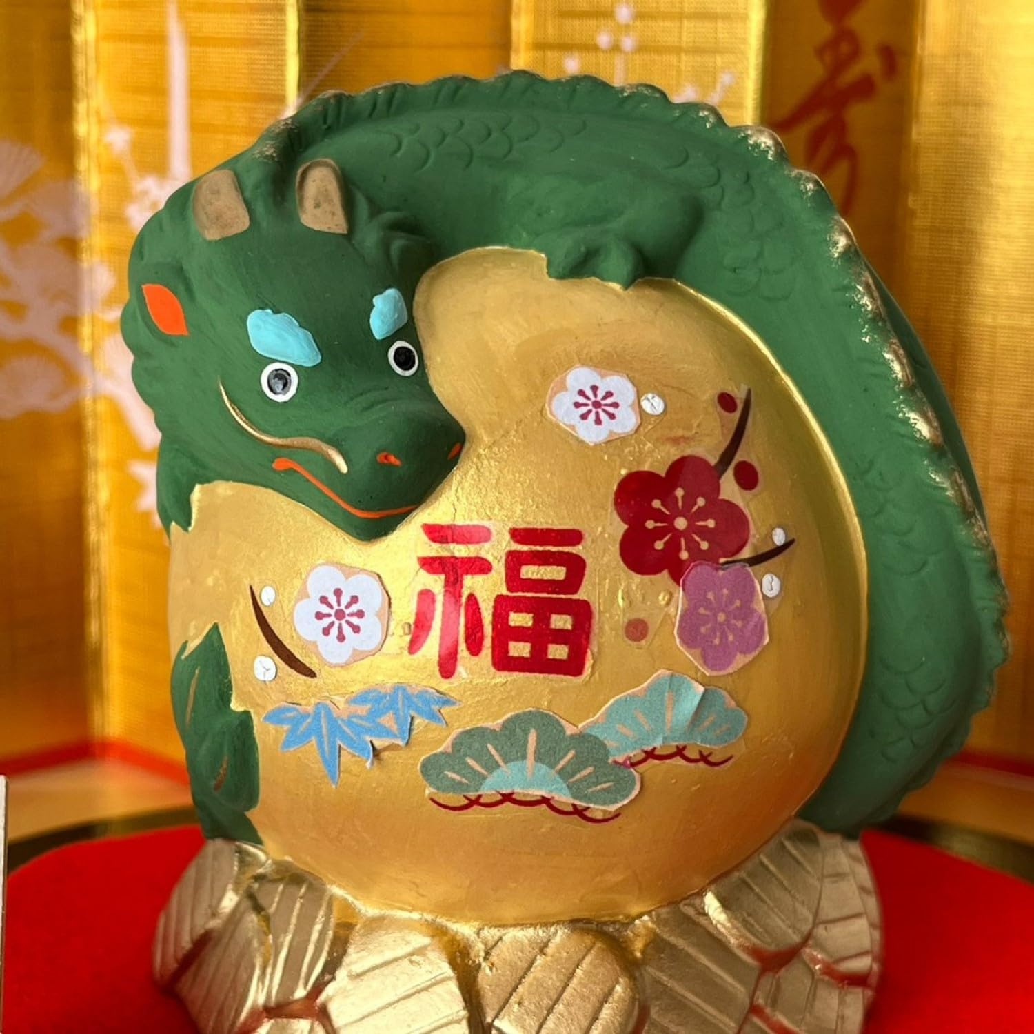 [PRE-ORDER] มังกรเขียว ปกป้องสมบัติ มังกรพันรอบทอง ของมงคลญี่ปุ่น ฮวงจุ้ยโต๊ะทำงาน เสริมโชคลาภ ปีมังกร นำเข้าจากญี่ปุ่น Dragon Zodiac 2024