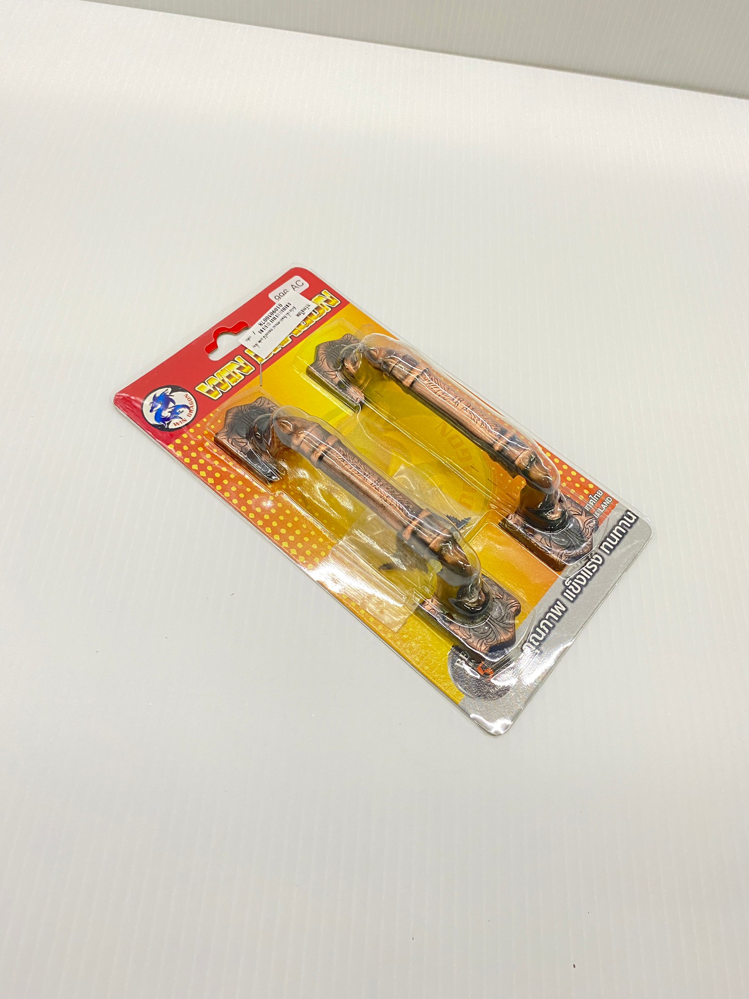 WIN DARGON มือจับ 6 นิ้ว สีรมดำ #996AC ลายดอกไม้ (แพ็ค2ชิ้น)