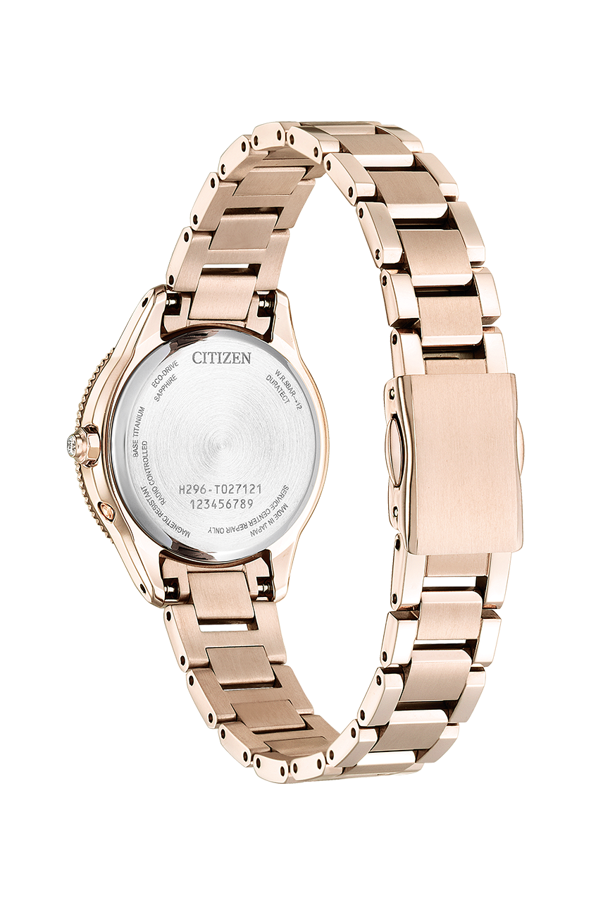 Citizen EE1006-51W นาฬิกาผู้หญิง xC Daichi Collection Radio-Controlled Eco-Drive Titanium Limited Sakura Made In Japan Women's Watch DIAMOND: 5pcs