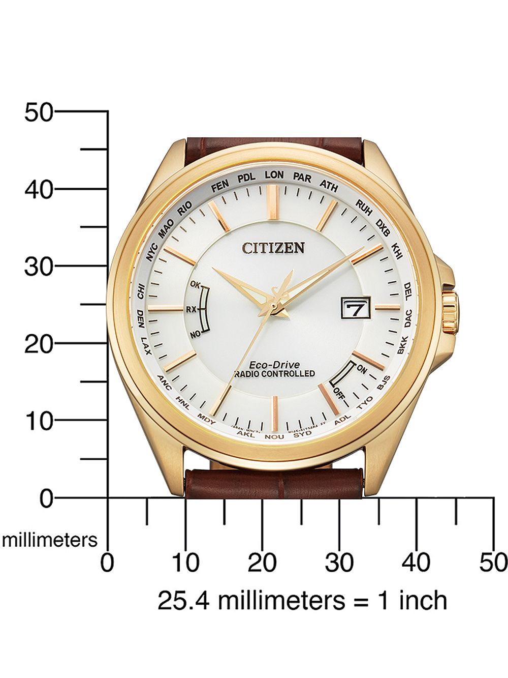 Citizen CB0253-19A นาฬิกาผู้ชาย Eco-Drive Radio controlled Men's Watch