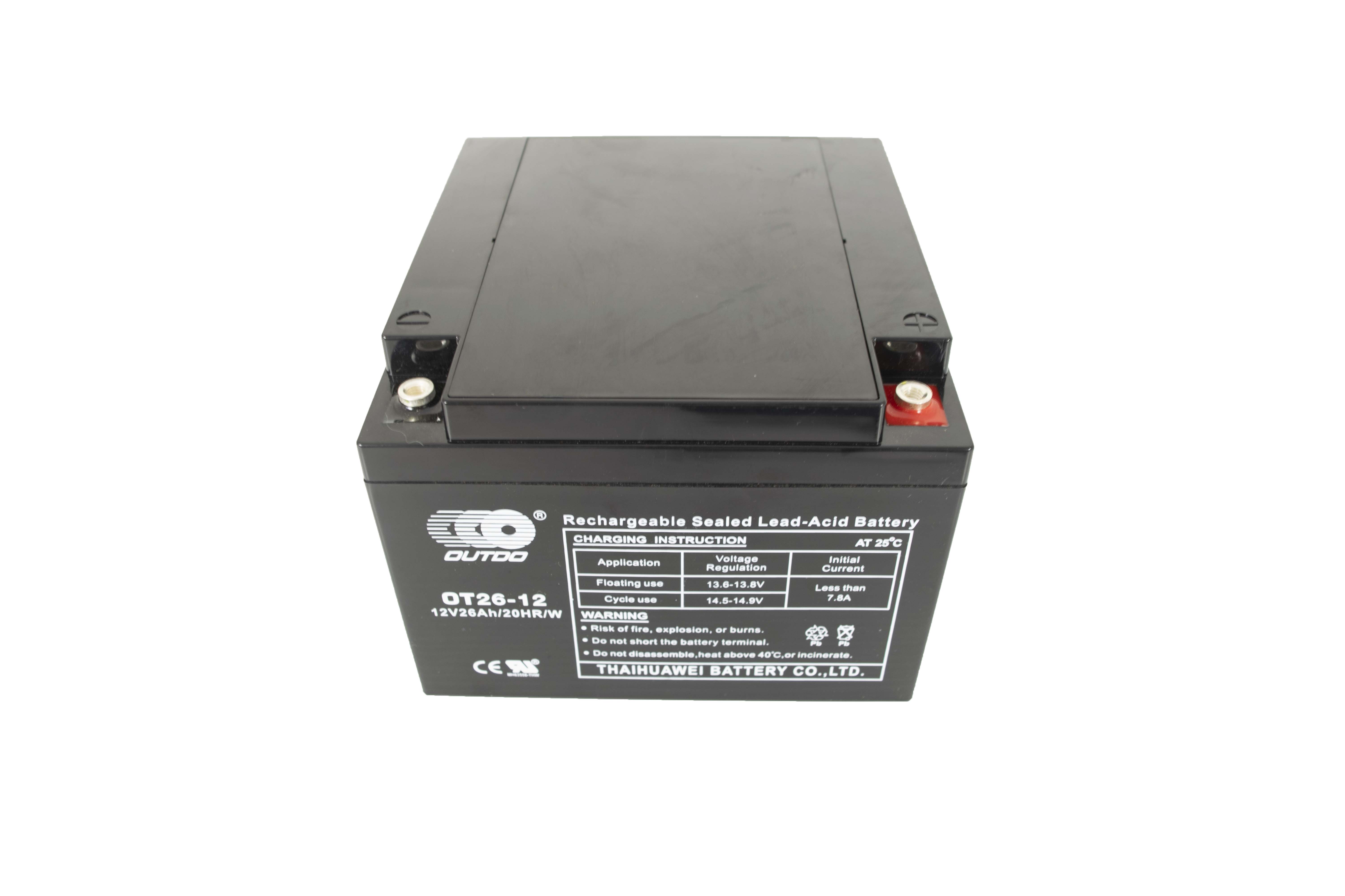 12V 26AH OD OUTDO ทรงเตี้ย