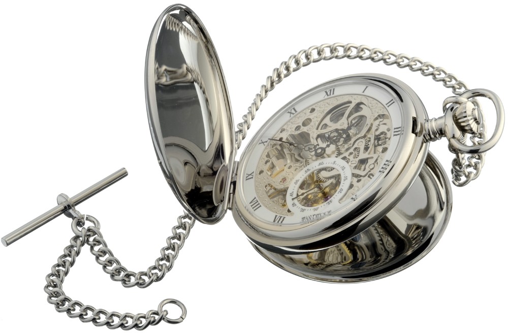Jean Pierre Of Switzerland G250CM นาฬิกาพก Jean Pierre Of Switzerland รุ่น G250CM, Double Hunter Mechanical Pocket Watch