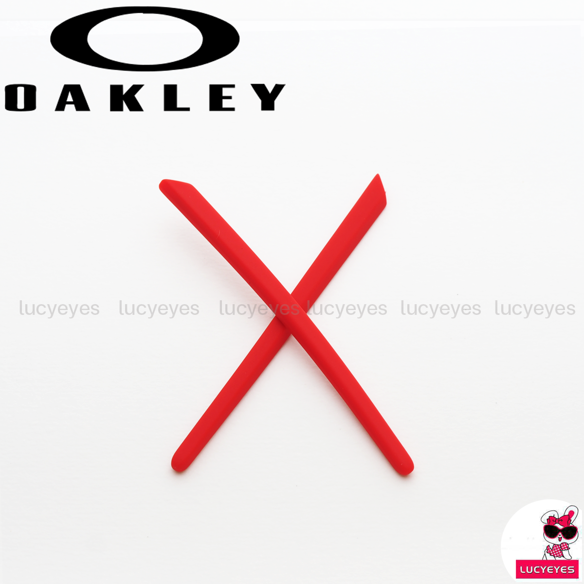 ยางขาแว่น OX8170, TENSILE สีแดง