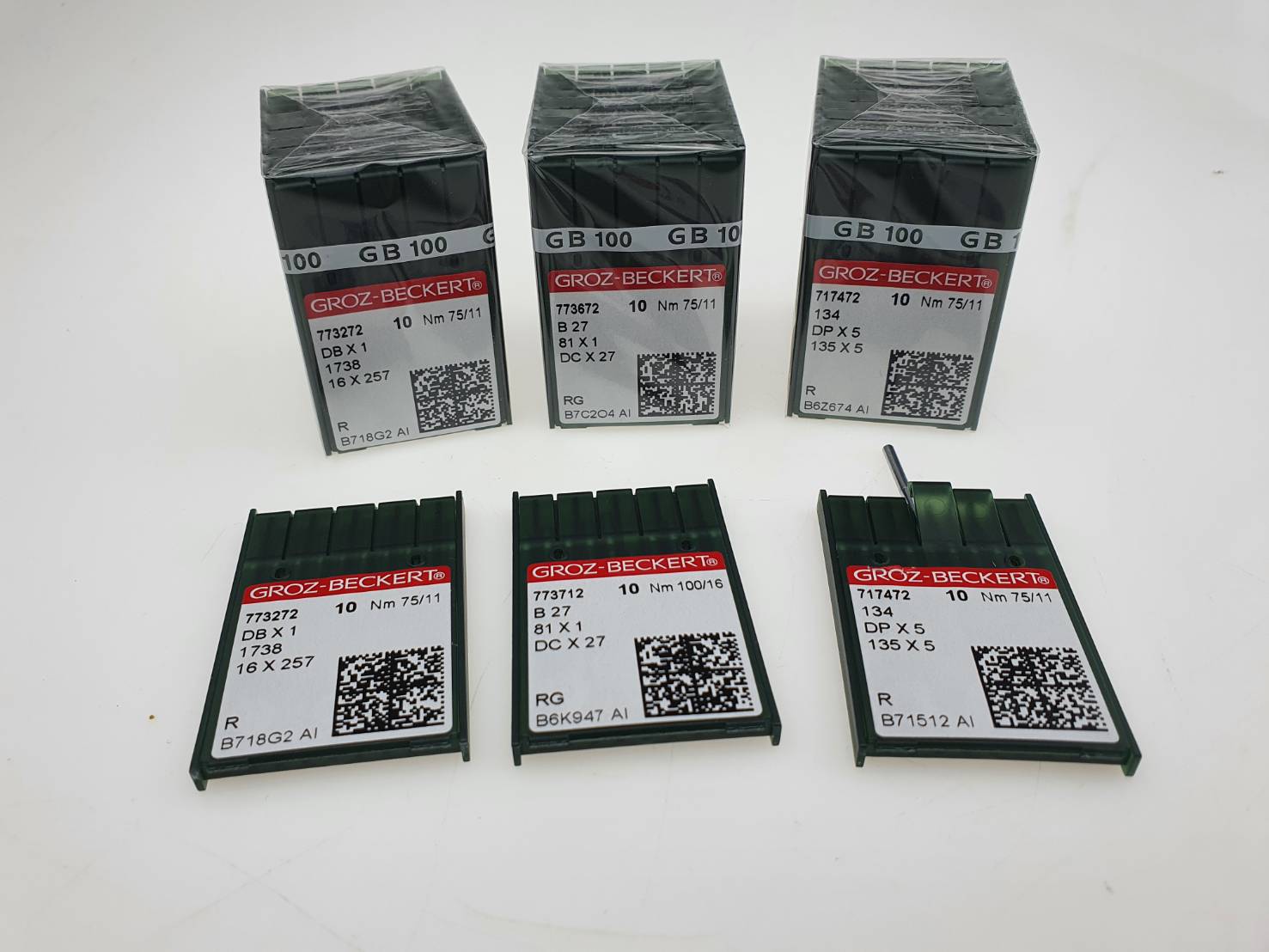 Groz-Beckert DPX5,DBx1,DCx27 เข็มเยอรมันคุณภาพสูงสำหรับงานผ้าคุณภาพสูง จำนวน 1 กล่อง 10เล่ม