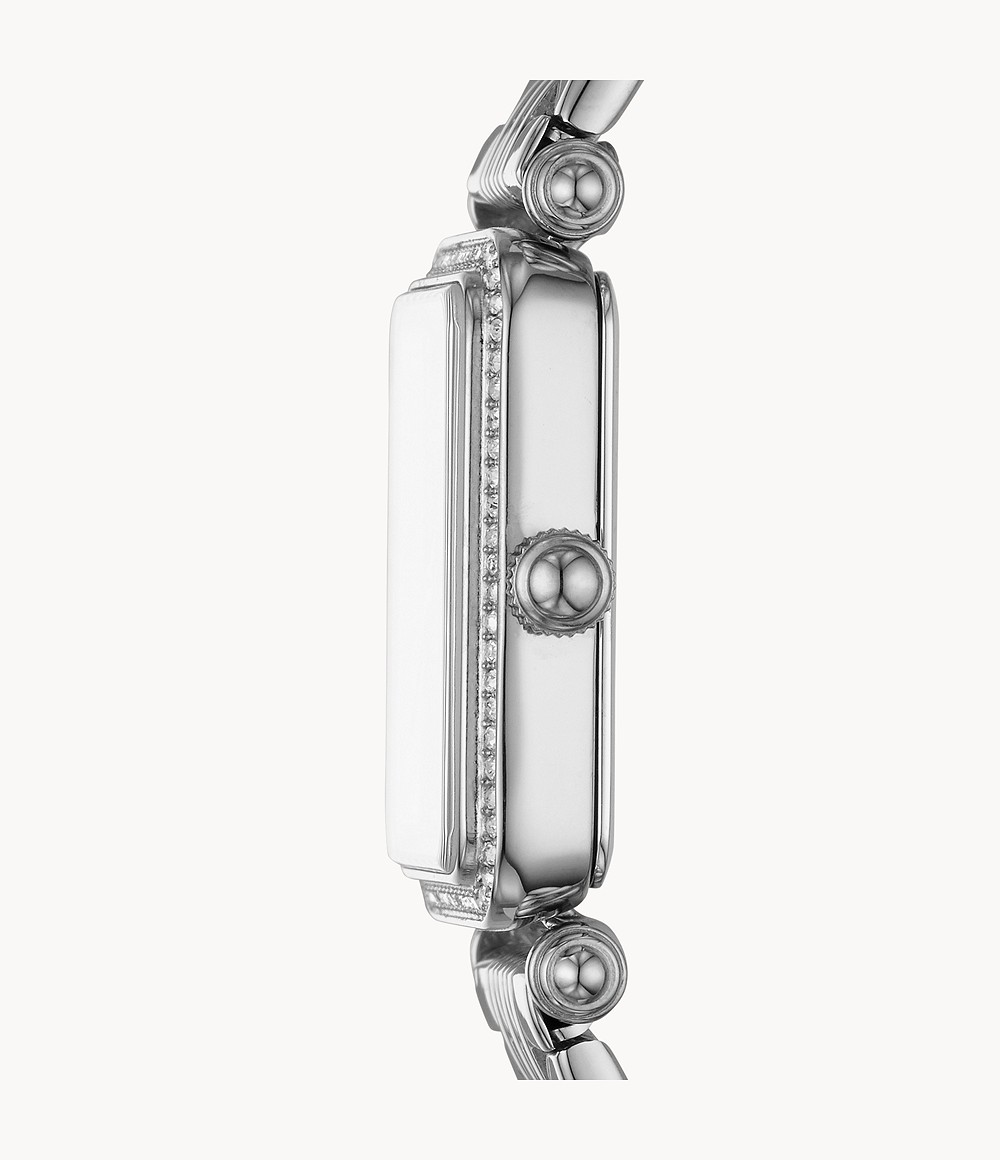 Fossil ES4721 นาฬิกาผู้หญิง Lyric Three-Hand Stainless-Steel Quartz Women's Watch