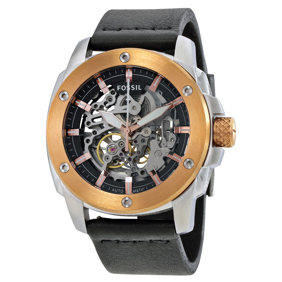 Fossil ME3082 นาฬิกาผู้ชาย Fossil รุ่น ME3082, Modern Machine Automatic Skeleton Men's Watch