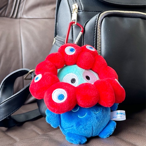[พร้อมส่ง] พวงกุญแจ ตุ๊กตา ฮังเกียวดง Hangyodon x MYAKU-MYAKU Official Mascot Keychain งาน Osaka Expo 2025 นำเข้าจากญี่ปุ่น EXPO2025 サンリオキャラクターズ ミャクミャクなりきりぬいぐるみBC ハンギョドン