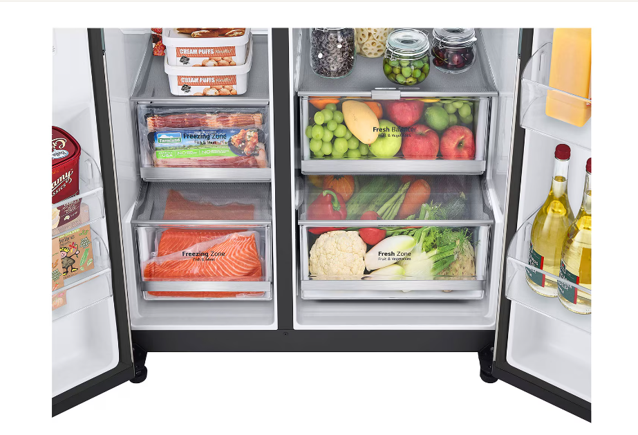 [ผ่อน0%] LG ตู้เย็น Instaview Door-in-Door รุ่น GC-Q257CMFW ขนาด 23.1 คิว ระบบ Smart Inverter Compressor Smart WI-FI (ชลบุรี ส่งฟรี)