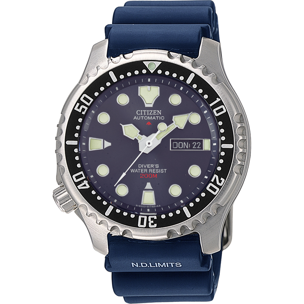 Citizen NY0040-17L นาฬิกาผู้ชาย Promaster Automatic ISO Cert. Divers 200m Men's Watch