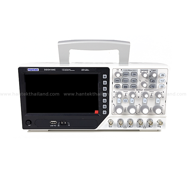 Hantek DSO4104C ออสซิลโลสโคปแบบตั้งโต๊ะขนาด 100 MHz 4 ช่องและฟังก์ชันเจนเนอร์เรเตอร์