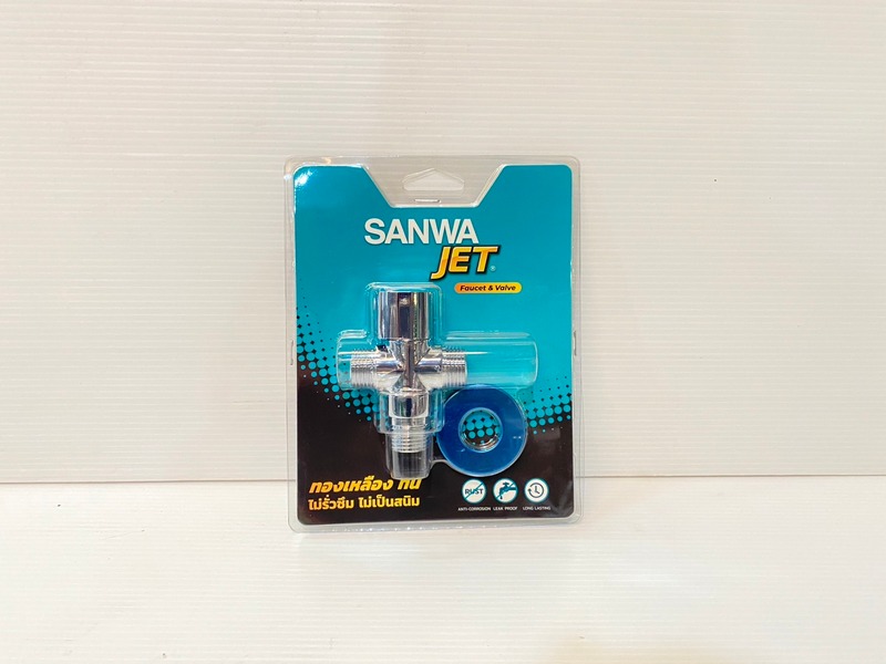 SANWA วาล์วเปิด-ปิดน้ำ เซรามิค (สต๊อปวาล์ว) 2 ทาง 1/2″ รุ่น CSV15-2W สินค้าของแท้ พร้อมส่ง