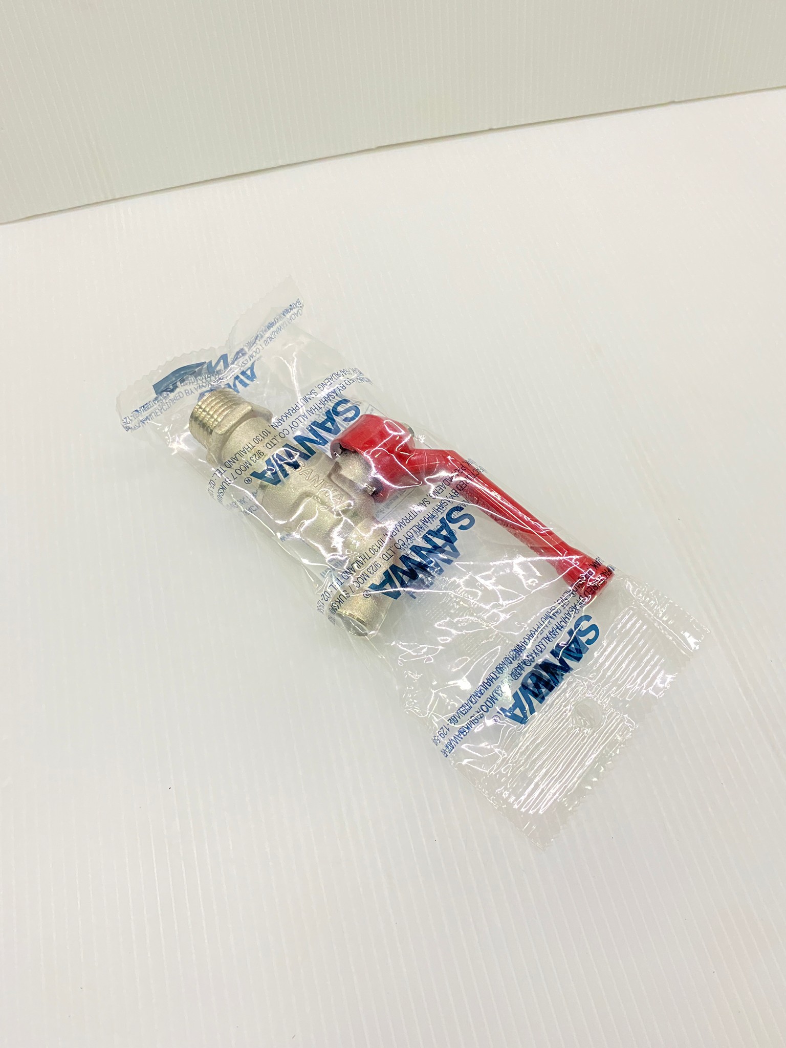 ก๊อกบอล ก๊อกน้ำ ด้ามแดง ขนาด 1/2" (4หุน) CK15 SANWA ของแท้ 100%