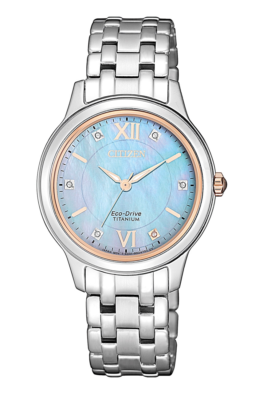 Citizen EM0726-89Y นาฬิกาผู้หญิง Eco-Drive Titanium Women's Watch
