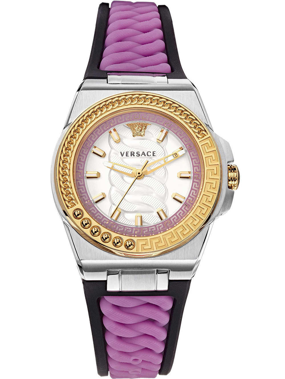 Versace VEHD00220 นาฬิกาผู้หญิง Chain Reaction Quartz Women's Watch