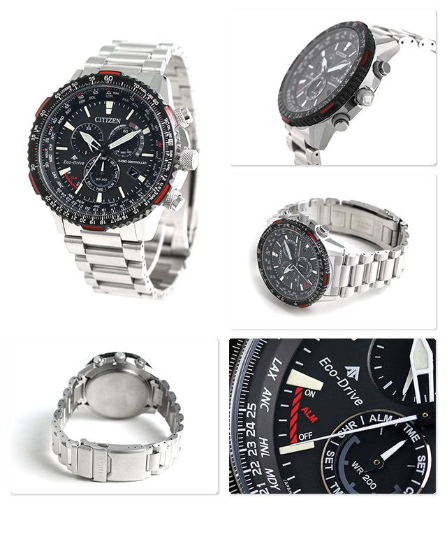 Citizen CB5001-57E นาฬิกาผู้ชาย Eco-Drive Promaster Sky Radio Controlled Chronograph Perpetual Men's Watch