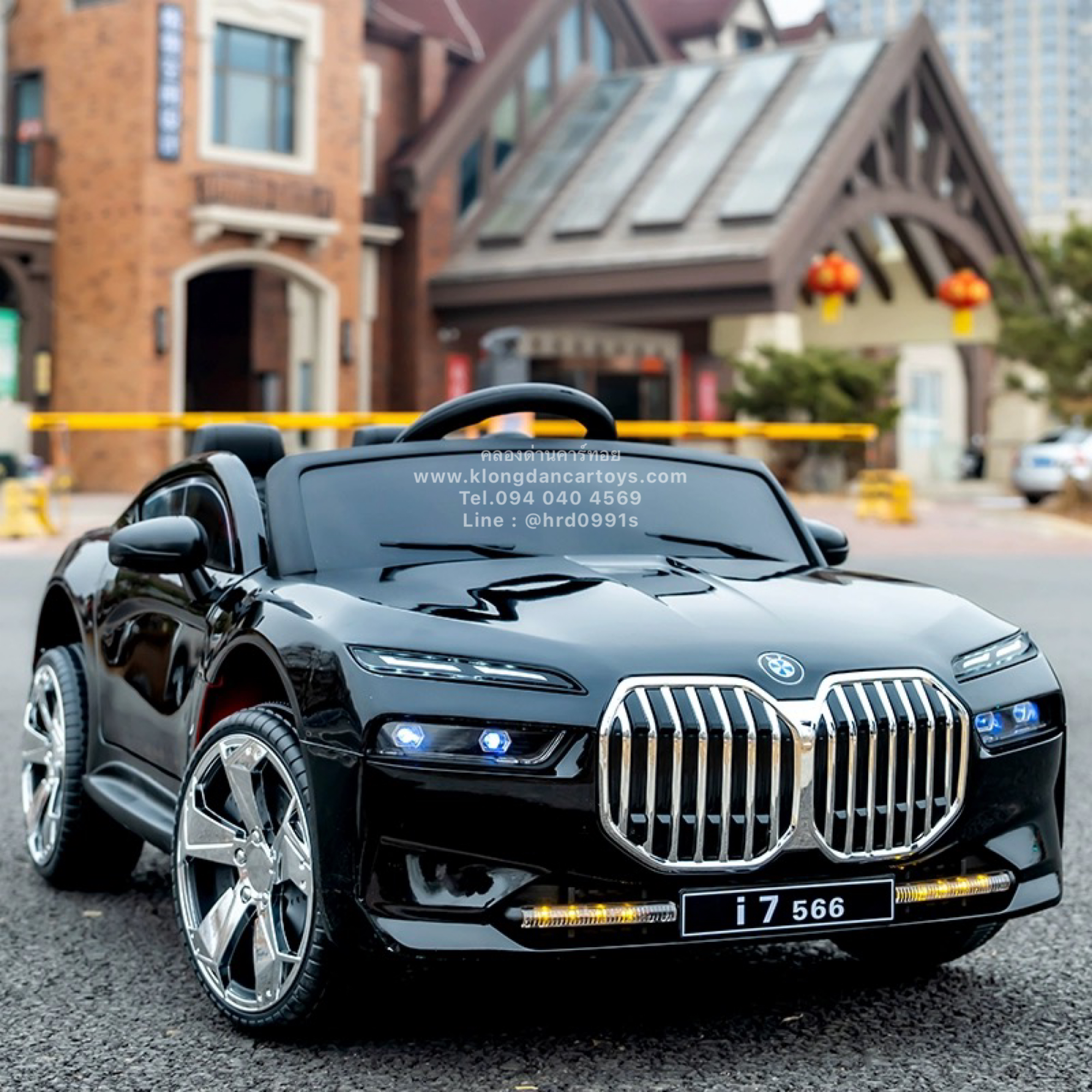 รถเด็กแบตเตอรี่BMWi7*สีสวยพิเศษสมจริง*(บังคับบนมือถือได้, 2มอเตอร์, 2แบต12V4.5a, ออกตัวสมูท, เล่นบลูทูธ USB AUXได้, มีรีโมทบูลทูธ, มีโช้ค, เปิดประตู)