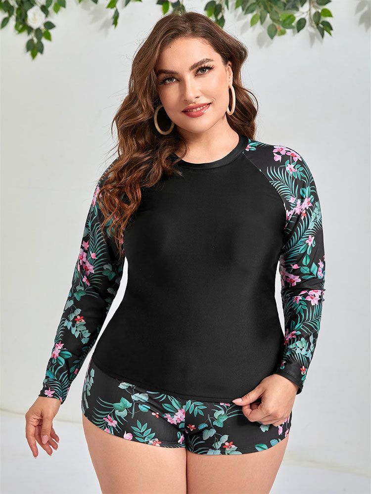 ชุดว่ายน้ำคนอ้วน 4xl พร้อมส่ง :ชุดว่ายน้ำไซส์ใหญ่สีดำแขนยาวแต่งลายดอกไม้ set 2 ชิ้น มีเสื้อแขนยาวกับกางเกงขาสั้น แบบสวยมากๆจ้า :- รอบอก 44 - 54 นิ้ว - เอว 40 - 50 นิ้ว - สะโพก 44 - 56 นิ้ว