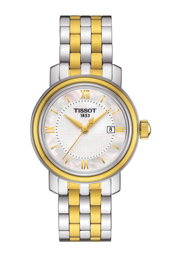 นาฬิกาผู้หญิง Tissot รุ่น T0970102211800, Bridgeport Mother of Pearl Women's Watch