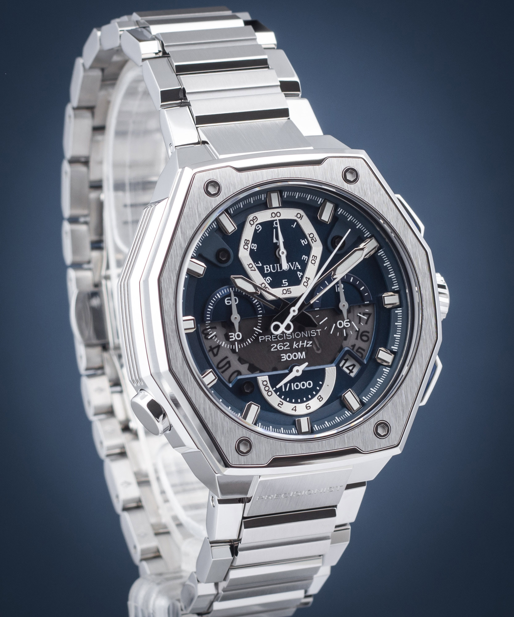 Bulova 96B349 นาฬิกาผู้ชาย Precisionist Quartz Men's Watch