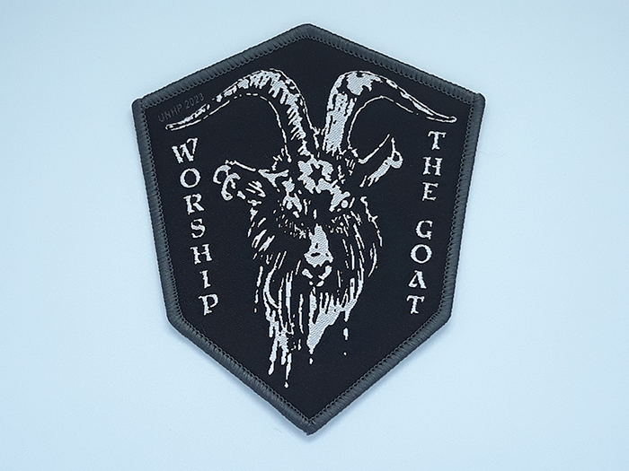 DEVASTATOR 'Worship the Goat' Woven Patch (อาร์มแบบทอ)