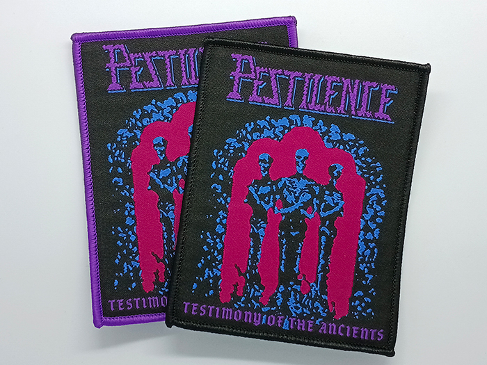 PESTILENCE 'Testimony of the Ancients' Woven Patch อาร์มแบบทอ
