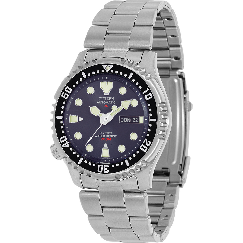 Citizen NY0040-17LEM นาฬิกาผู้ชาย Promaster Automatic Blue ISO Cert. Divers Men's Watch Set. Extra Strap