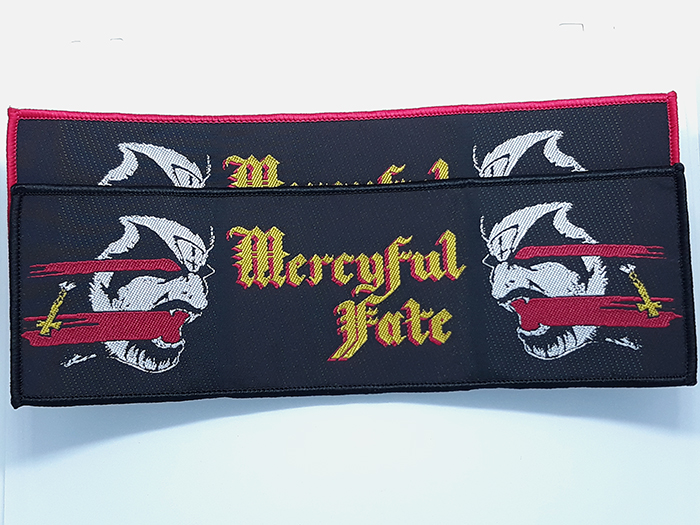 MERCYFUL FATE 'Ancient Hymns To Satan ' (Strip) Woven Patch อาร์มแบบทอ