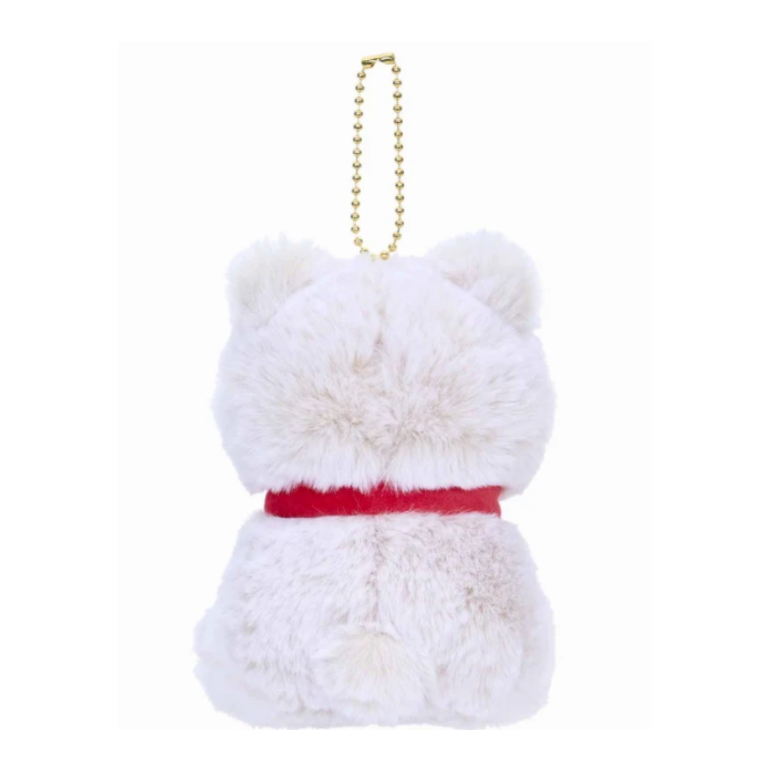 [PRE-ORDER] พวงกุญแจ ตุ๊กตา แมวโมฟุ หมีขาว Mofusand Teddy Bear Cat Mascot (Ivory) mofusand 展 テディベアにゃん マスコット(アイボリー)