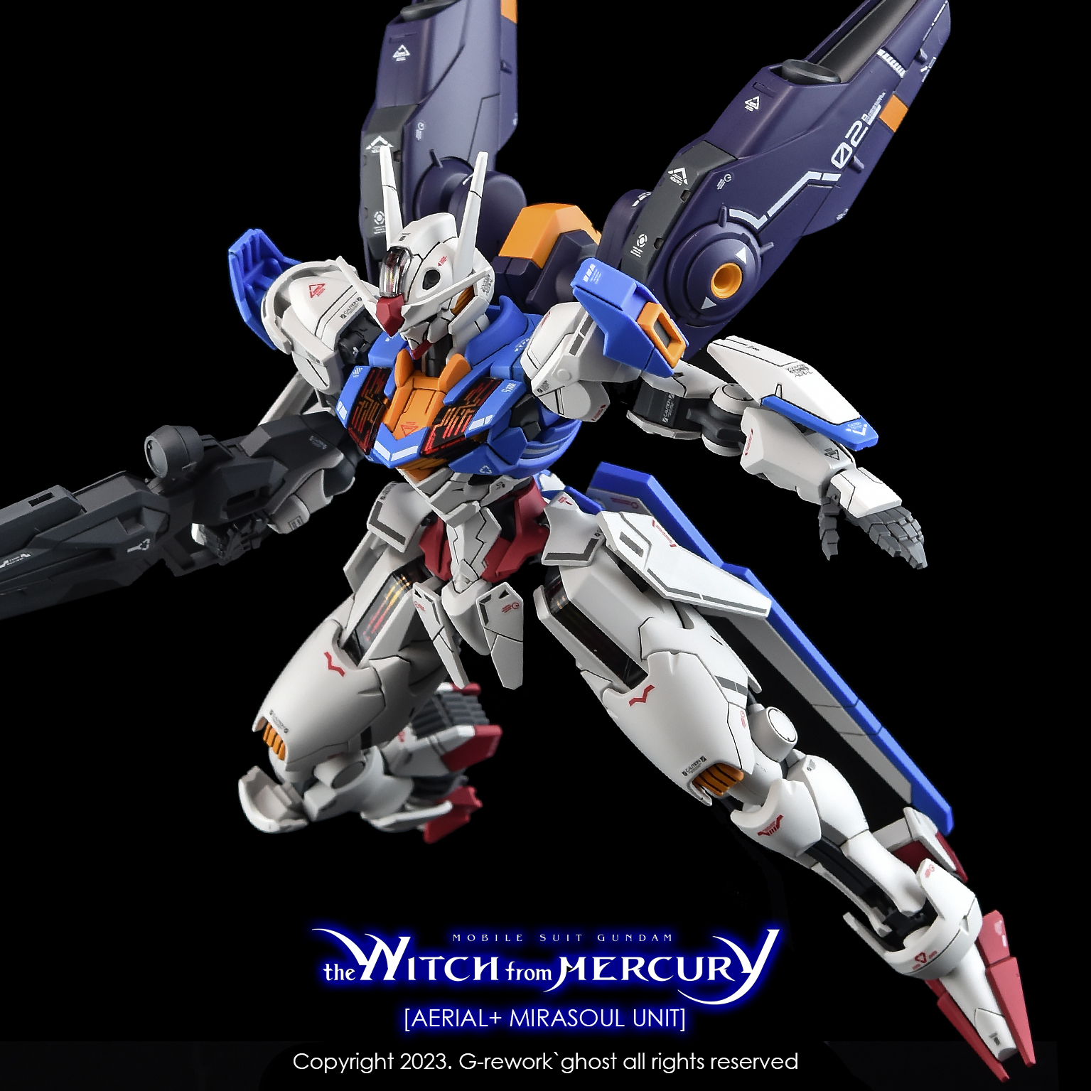 G-REWORK CUSTOM DECAL HG MIRASOL FLIGHT UNIT