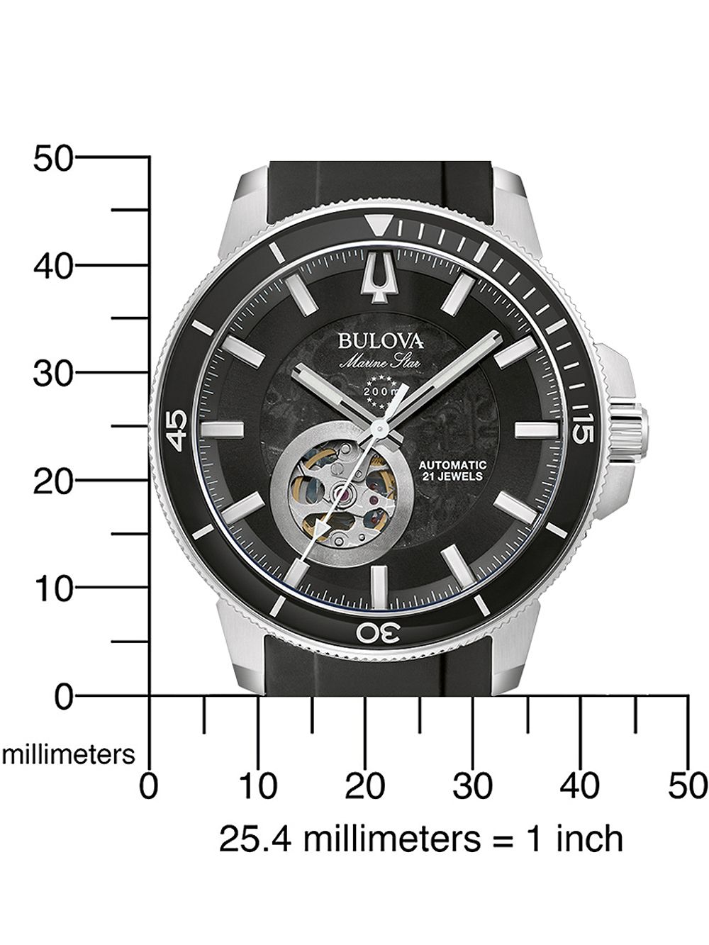 Bulova 96A288 นาฬิาผู้ชาย Marine Star Automatic Men's Watch