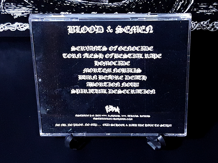MASS MURDER SQUAD'Blood & Semen' CD