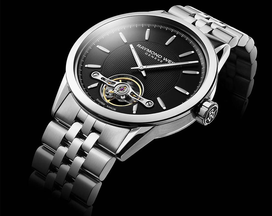 Raymond Weil 2780-ST-20001 นาฬิกาผู้ชาย Freelancer Geneve Open Heart Automatic Men's Watch