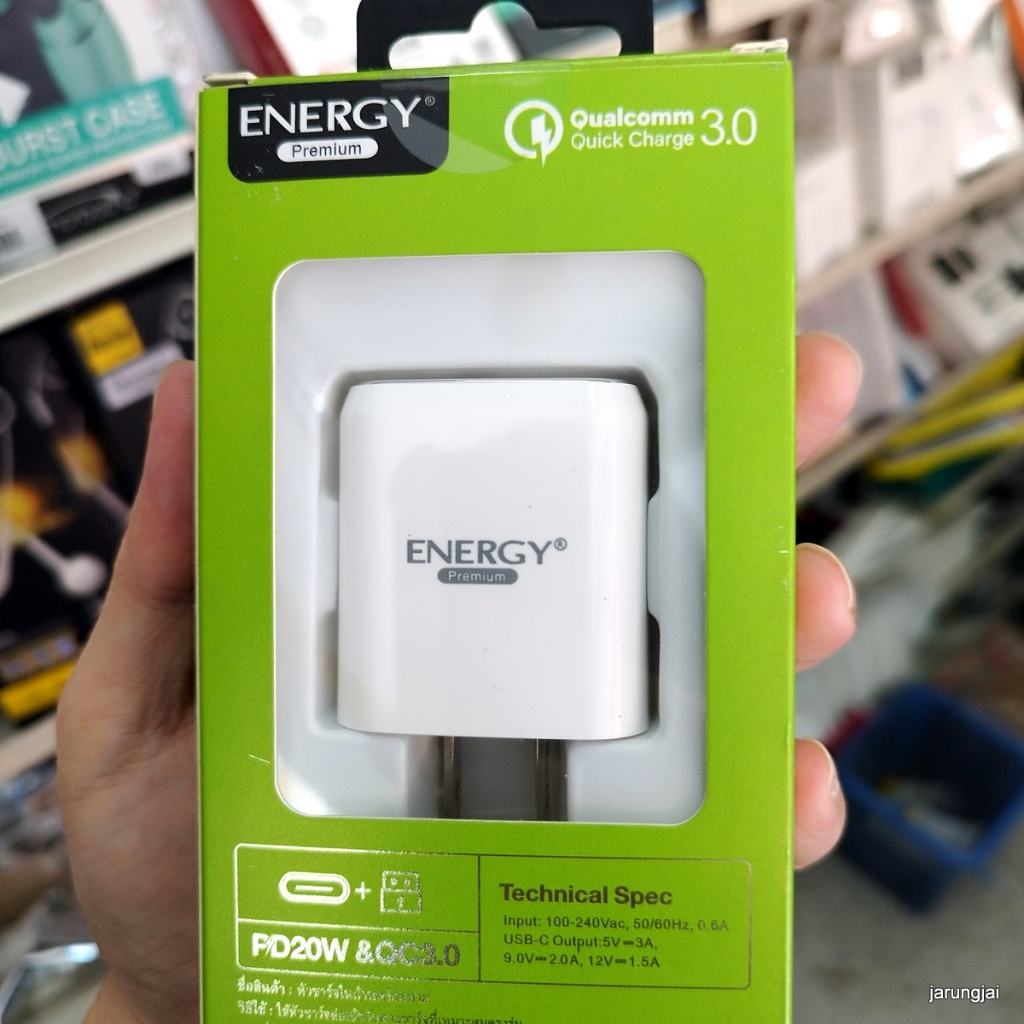 ชุดชาร์จ 20w TC to LN energy PD06IP