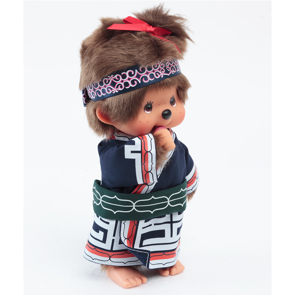 [PRE-ORDER] ตุ๊กตา ม่อนชิชิ พิริกะ Size S ม่อนชิชิจัง Monchhichi Pirika 14 x 8 x 21 cm นำเข้าจากญี่ปุ่น オリジナル お着物モンチッチ 女の子 ピリカ IPM-16-Z