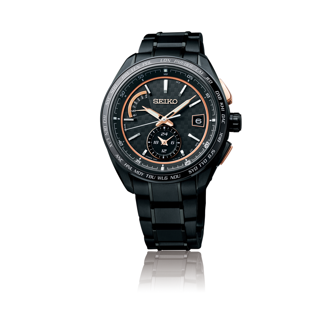 Seiko SAGA263 นาฬิกาผู้ชาย Brightz Radio Sync Solar Men's Watch