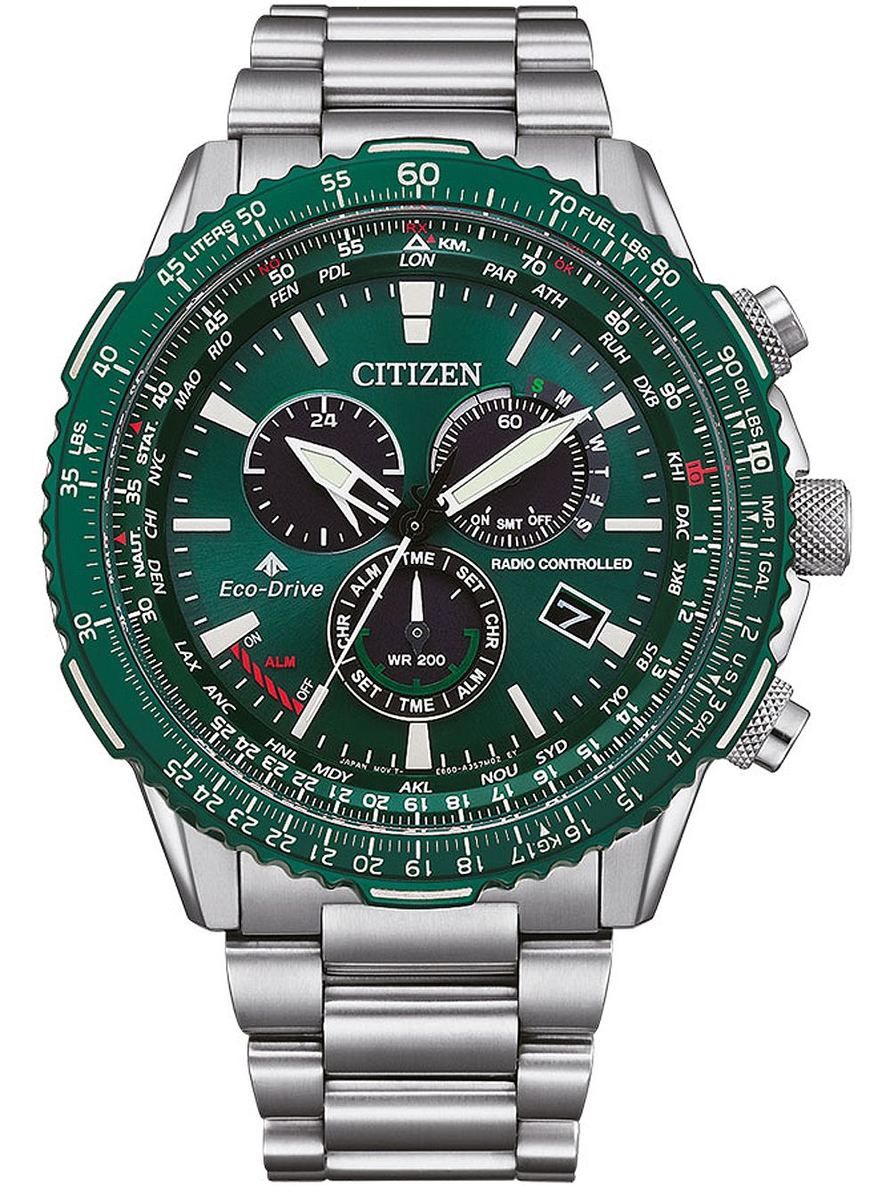 Citizen CB5004-59W นาฬิกาผู้ชาย Promaster Radio-Controlled Eco-Drive Men's Watch