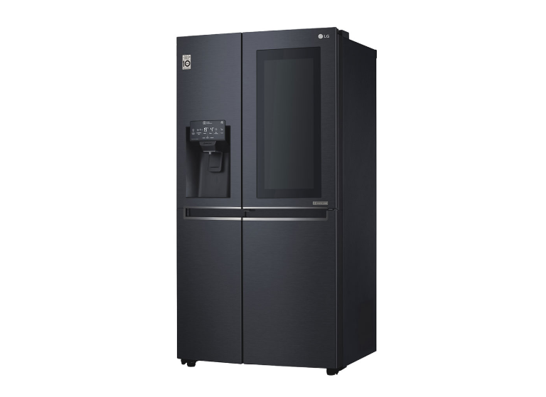 LG ตู้เย็น ไซด์บายไซด์ 21.7 คิว สีดำโลหะ หรูหรา InstaView Door-in-Door รุ่น GC-X247CKAV (ชลบุรี ส่งฟรี)