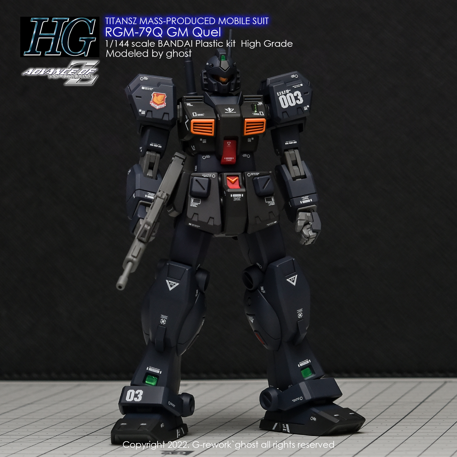 G-REWORK CUSTOM DECAL HG 1/144 RQM-79Q GM QUEL