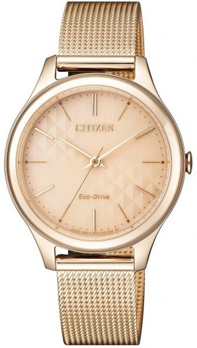 Citizen EM0503-83X นาฬิกาผู้หญิง Eco-Drive Elegant Mesh Bracelet Women's Watch