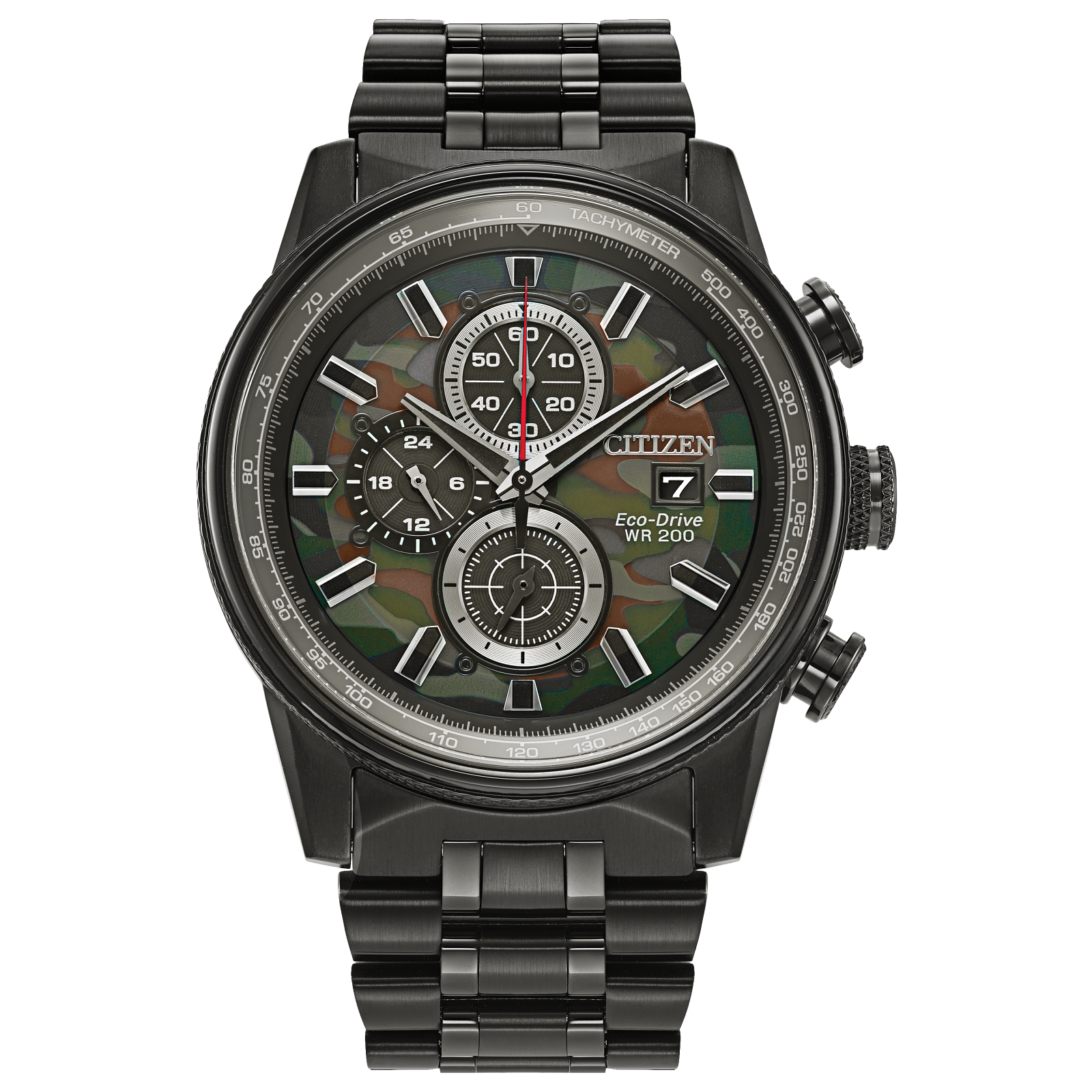 Citizen CA0805-53X นาฬิกาผู้ชาย Eco-Drive Nighthawk Chronograph Men's Watch