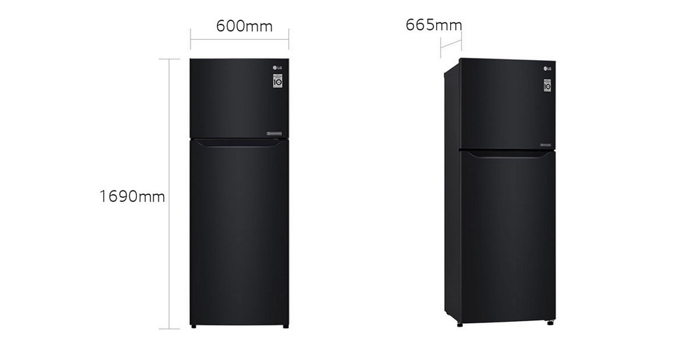ตู้เย็น 2 ประตู Smart Inverter 11 คิว LG รุ่น GN-B372SWCL